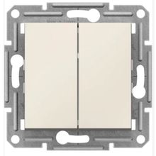 Schneider EPH0370123 Asfora Krem Çerçevesiz Komütatör