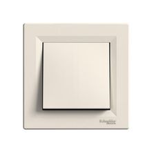 Schneider EPH0700123 Krem Asfora Çerçeveli Light Anahtar