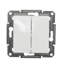 Schneider EPH1170121 Asfora Beyaz Komütatör Light Yaylı Anahtar Çerçevesiz