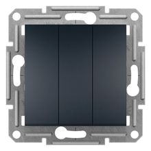 Schneider EPH2100171 Asfora 3 Circuits Switch Anthracite
