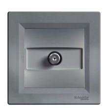 Schneider EPH3700162 Sonlu Çerçeveli Asfora Plus Çelik Uydu F Kollektörlü Sat Prizi