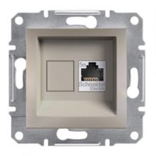 Schneider EPH4300169 Asfora Bronz Rj45 Tek Çıkışlı Telefon Prizi