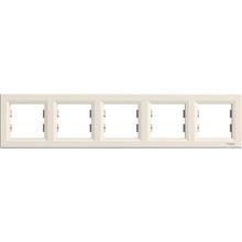 Schneider EPH5800523 Electric Asfora Krem Beşli Yatay Çerçeve