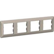 Schneider EPH5805469 Asfora EM PLUS 4'lü Bronz Yatay Priz Çerçevesi