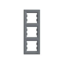 Schneider EPH5810362 Asfora Çelik Üçlü Dikey Çerçeve