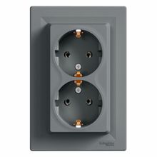 Schneider EPH9900162 Çerçeveli Asfora Çelik İkili Topraklı Priz