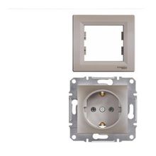 Schneider EPH9900169 Asfora Bronz 2'li Topraklı Priz