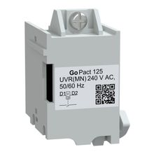 Schneider G12UVR230AC GoPact MCCB 125 MN AC 230 Watt Düşük Gerilim Bobini