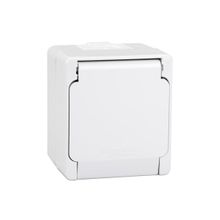 Schneider NML3100121 Nemliyer Beyaz Kapaklı Topraklı Priz