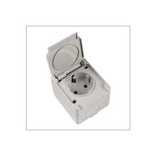 Schneider NML3100133 Nemliyer Gri Kapaklı Topraklı Priz