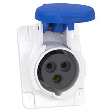 Schneider PKY16F423 Pratika 3x16A 2P+T IP44 Monofaze Hızlı Bağlantı Eğik Makina Prizi