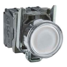 Schneider XB4BW31B5 Beyaz 22 mm 24 Volt AC-DC Işıklı Yaylı Buton