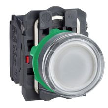 Schneider XB5-AW31B5 24V AC-DC Işıklı Beyaz Yaylı Buton
