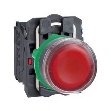 Schneider XB5-AW3465 1NA+1NK Işıklı Kırmızı Yaylı Buton