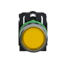 Schneider XB5-AW35B5 24V AC-DC Işıklı Sarı Yaylı Buton