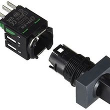 Schneider XB6-DD221B 2 Konumlu Dikdörtgen Siyah Mandal Buton