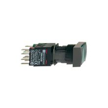 Schneider XB6DF3B1B Yeşil 12-24V 1NA 16mm Sıva Altı Dikdörtgen Buton
