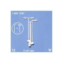 Schulcz Sokak Lambası 1:200 2 Adet N:06-30012 47 mm Maket