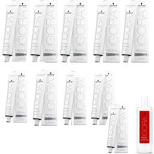 Schwarzkopf 10 Adet Igora Royal Absolutes Silverwhite Silver Saç Boyası + 1 lt Oksidan