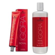 Schwarzkopf Igora 3 Adet Royal 7-1 Kumral-sandre Saç Boyası + 1 lt Oksidan