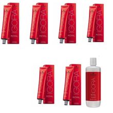 Schwarzkopf İgora 6 Adet Royal 6-4 Koyu Kumral Bej Saç Boyası + 1 lt Oksidan