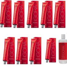 Schwarzkopf Igora 9 Adet Royal 7-1 Kumral Sandre Saç Boyası + 1 lt Oksidan