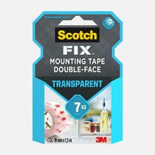 Scotch 5665027 3M Şeffaf Çift Taraflı 19 mm x1,5 m Montaj Bandı