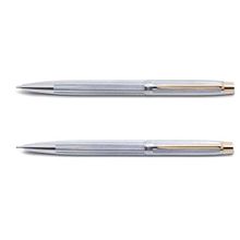 Scrikss 722W Balıksırtı Desen Altın Krom Roller Kalem