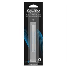 Scrikss D1 Refil Medium Kısa Mavi Blister Tükenmez