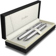 Scrikss Elagance 35 Dolma Kalem Medium Uc + Tükenmez Kalem + Versatil Kalem 0.7mm Üçlü Set Mat Siyah Altın SCR-T000SAII35058A