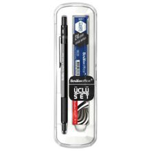Scrikss Graph-X Antrasit 0.7 mm 3'lü Kalem Set