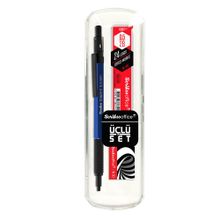 Scrikss Graph-X Metal 0.5 mm Mavi Versatil Kalem Seti