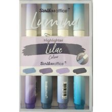 Scrikss Lumina Lilac 4'lü Fosforlu Kalem