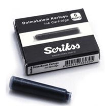 Scrıkss Siyah 6 Lı Dolmakalem Kartuşu
