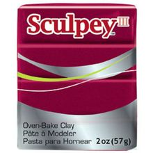 Sculpey III 1140 Deep Red Pearl Polimer Kil