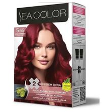 Sea Color 2x2 Çilek Kırmızısı No 5 65 Krem Saç Boyası