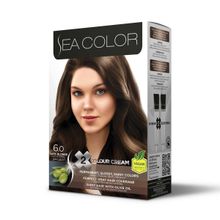 Sea Color 6.0 Koyu Kumral 2x2 Tüp Krem Saç Boyası