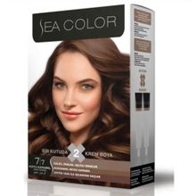 Sea Color 7.7 Koyu Karamel 2x50 ml Saç Boyası