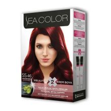 Sea Color Amazon Kızılı No:55.46 2x2 Tüp Krem Saç Boyası Seti