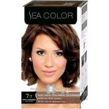 Sea Color Set 7.7 Koyu Karamel 3 Adet Saç Boyası