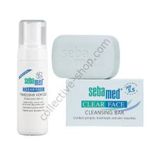 Sebamed Clear Face 150 ml Yüz Temizleyici Köpük + Clear Face 100 gr Kompakt Sabun Seti
