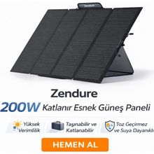Sed Zendure 200W Katlanır Esnek Güneş Paneli - YOK