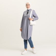 Sefamerve 3007-02 Lacivert Kadın Tunik