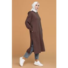 Sefamerve 3007-11 Kahverengi Kadın Tunik