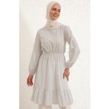 Sefamerve 4343-05 Beyaz Siyah Kadın Tunik