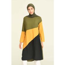 Sefamerve 6447-08 Haki Yeşil Kadın Tunik