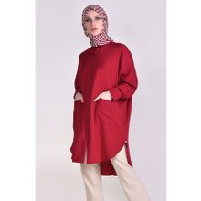 Sefamerve 6480-04 Bordo Kadın Tunik