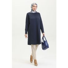 Sefamerve 8712-03 Lacivert Kadın Tunik