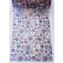 Şeffaf Desenli 80 cm X 160 cm 1.7 mm Kalın Pvc Kaymaz Masa Örtüsü