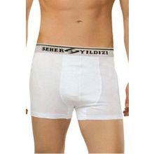Seher Yıldızı Erkek 6'lı Pamuklu Likralı Boxer